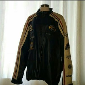 Men's Wilsons Leather Jacket. New.. For the Nascar/ Budweiser collector. ❤️